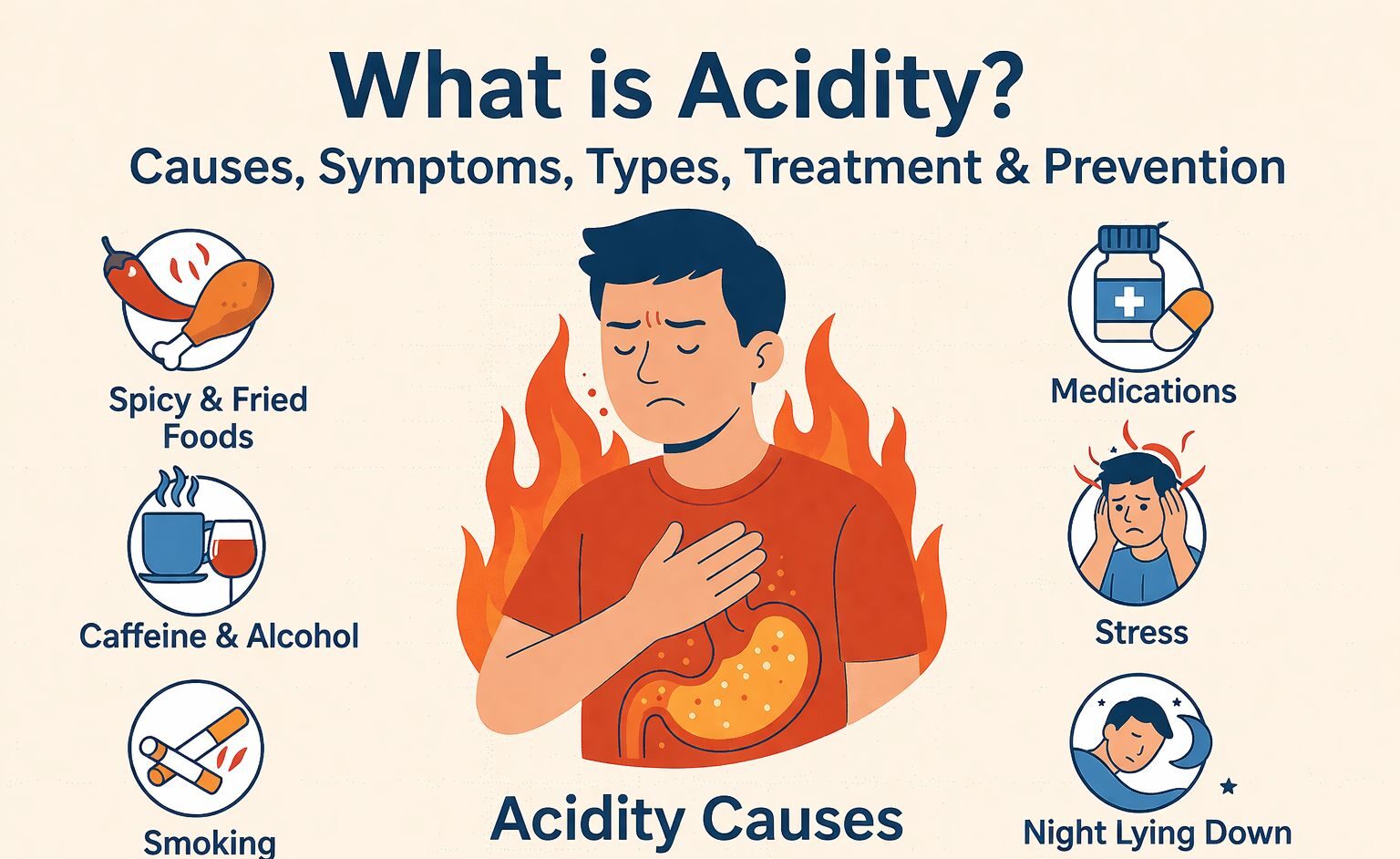 Acidityi What is Acidity? Causes, Symptoms, Types, Treatment & Prevention ...