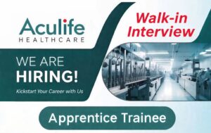 Aculife Healthcare Apprentice Recruitment 2026: Apply Now for Freshers