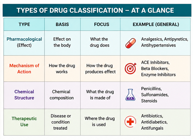 Types of Drug Classification