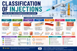Classification of Injections: Types, Routes, Uses, Advantages and Pharmaceutical Applications