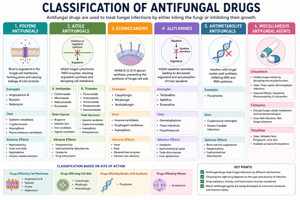 Classification of Antifungal Drugs